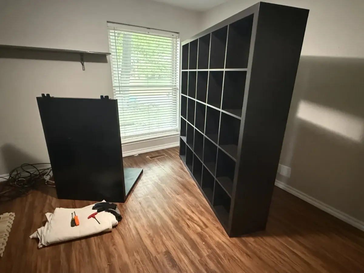 Furniture before pickup and assembly help